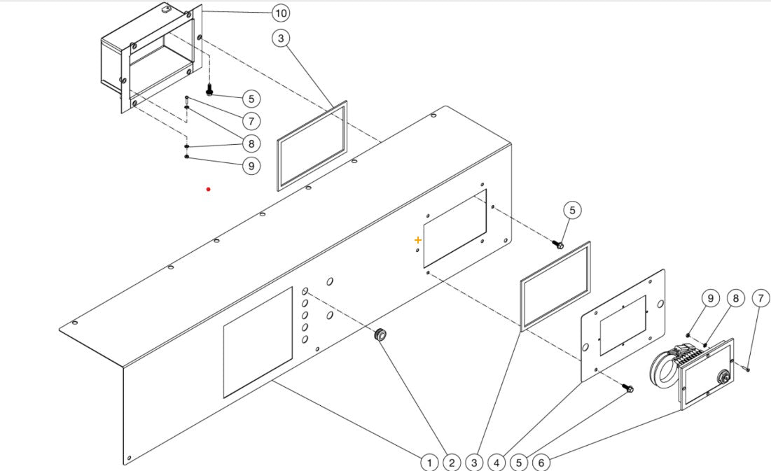HVS-3006-0B7G, HVS-3008-0B7G, HVS-3505-0B7G, HVS-4005-0B7G  (sn:0-15160030) Control Panel Assembly  Parts by Mi-T-M