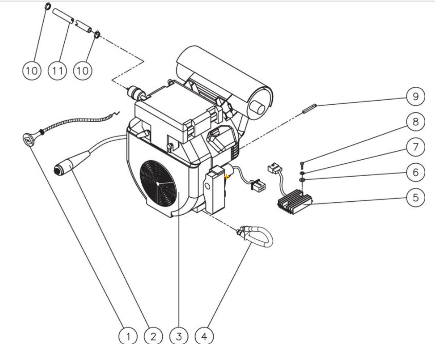 HVS-3008-0H6G/0K6G/1H6G Engine Assembly  Parts by Mi-T-M