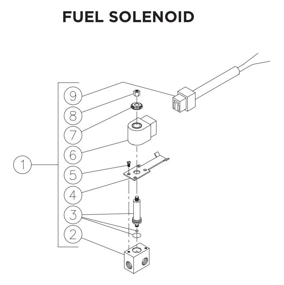 BE HW2765HAD Fuel Solenoid Assembly Parts by BE Power Equipment