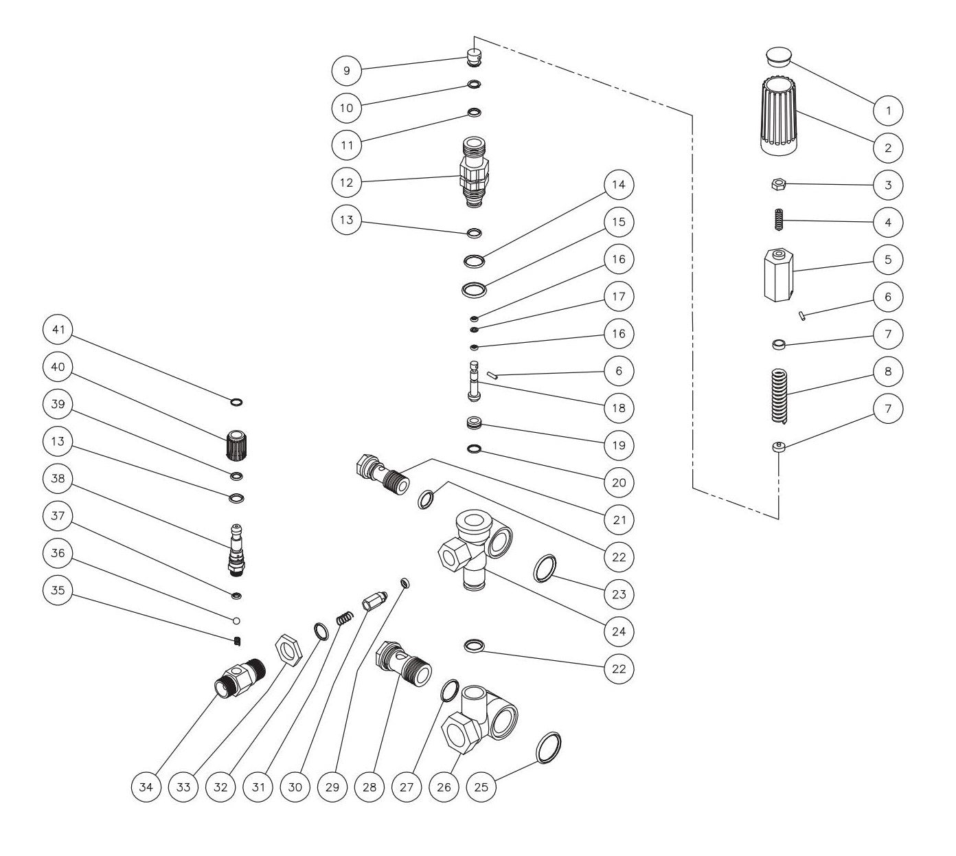 BE HW2765HAD Unloader Assembly Parts by BE Power Equipment