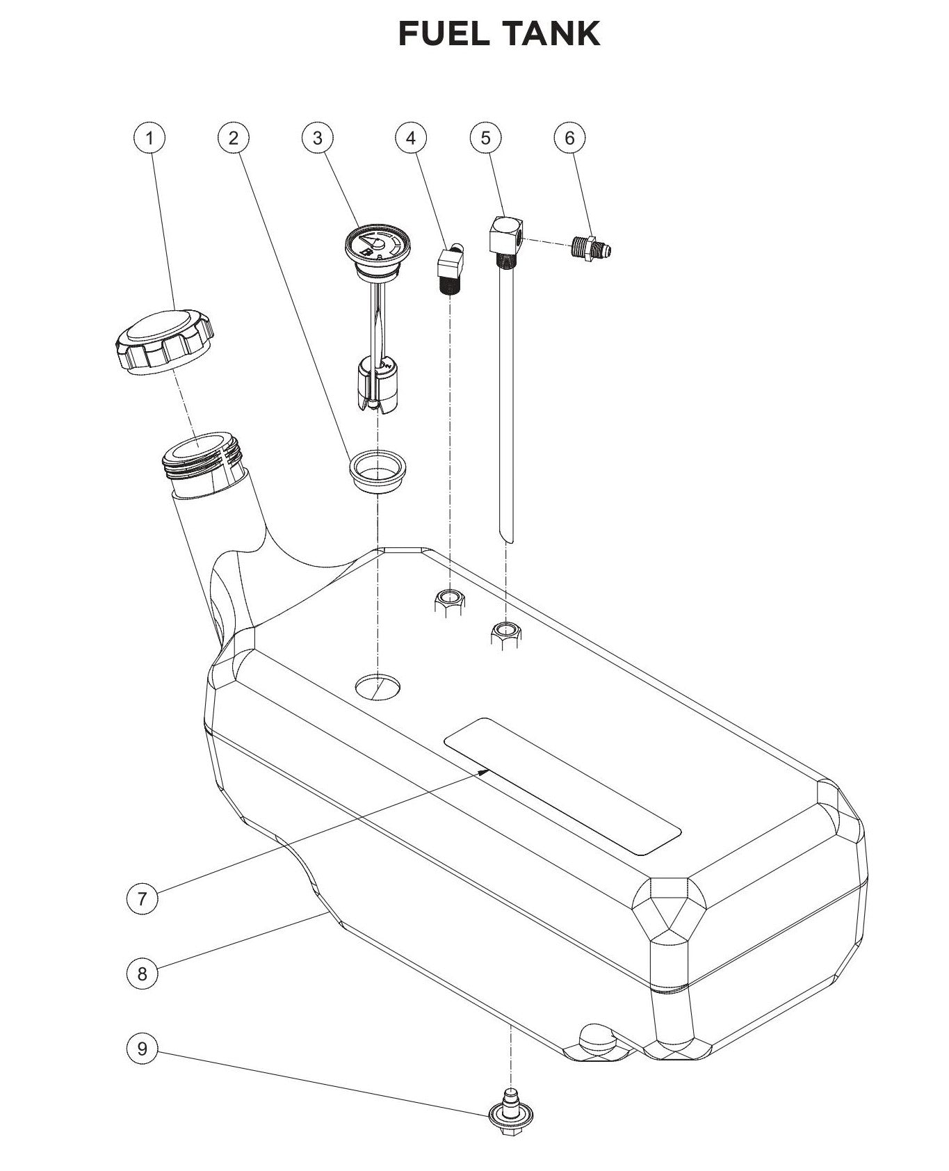 BE HW2765HAD Fuel Tank Assembly Parts by BE Power Equipment