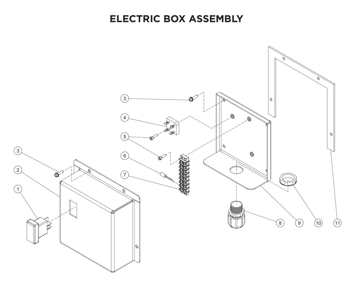 BE HW2765HAD Electric Box Assembly Parts by BE Power Equipment