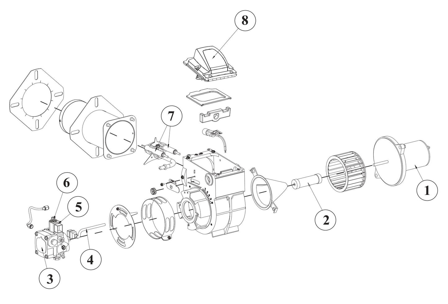 BE HW3024HG12V Pressure Washer ADC Beckett Burner Assembly Parts by BE Power Equipment