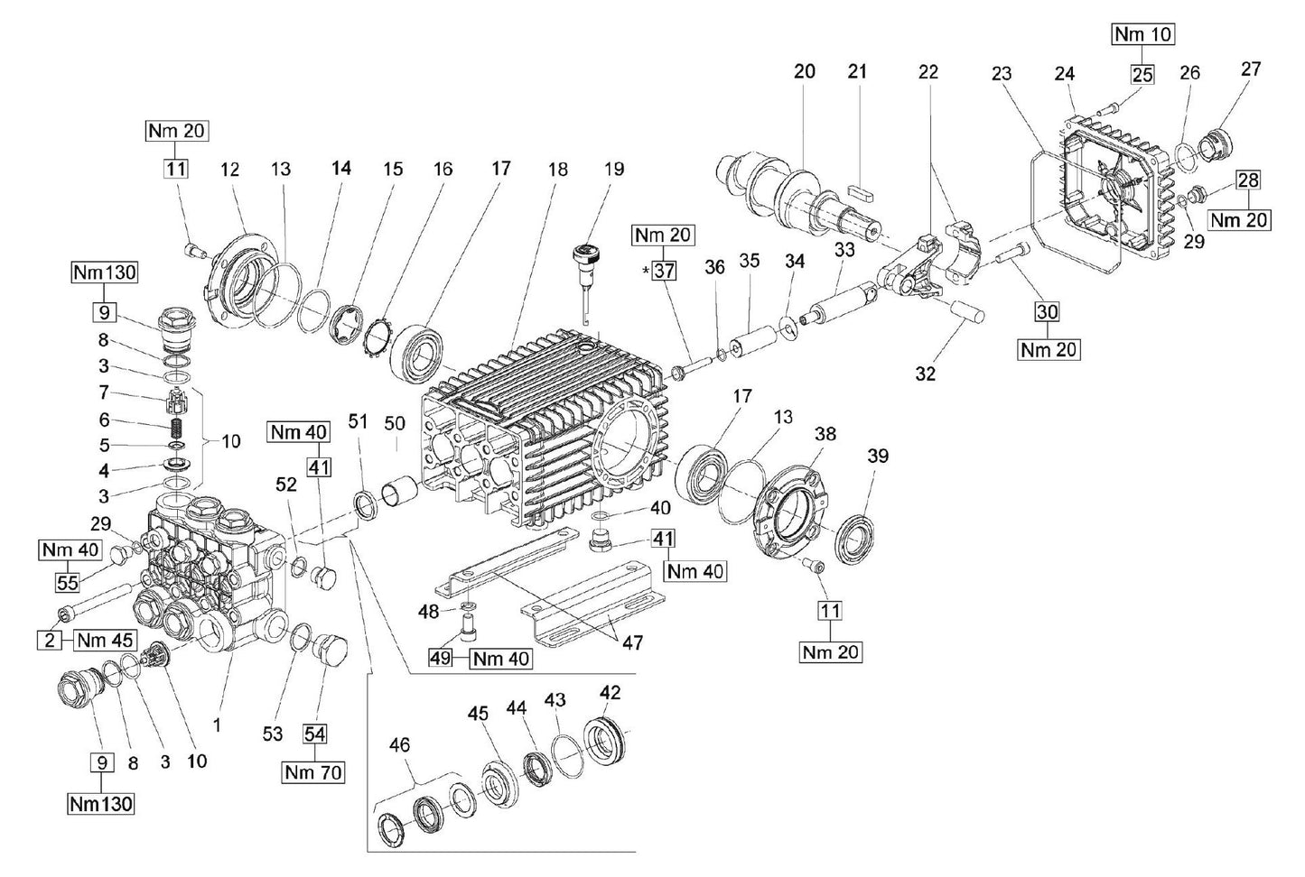 BE HW3024HG12V Pressure Washer GP TSF2021 Parts by BE Power Equipment
