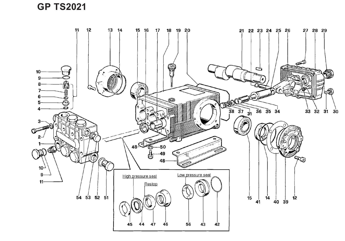 BE HW3524HG12V Pressure Washer GP TS2021 Parts by BE Power Equipment
