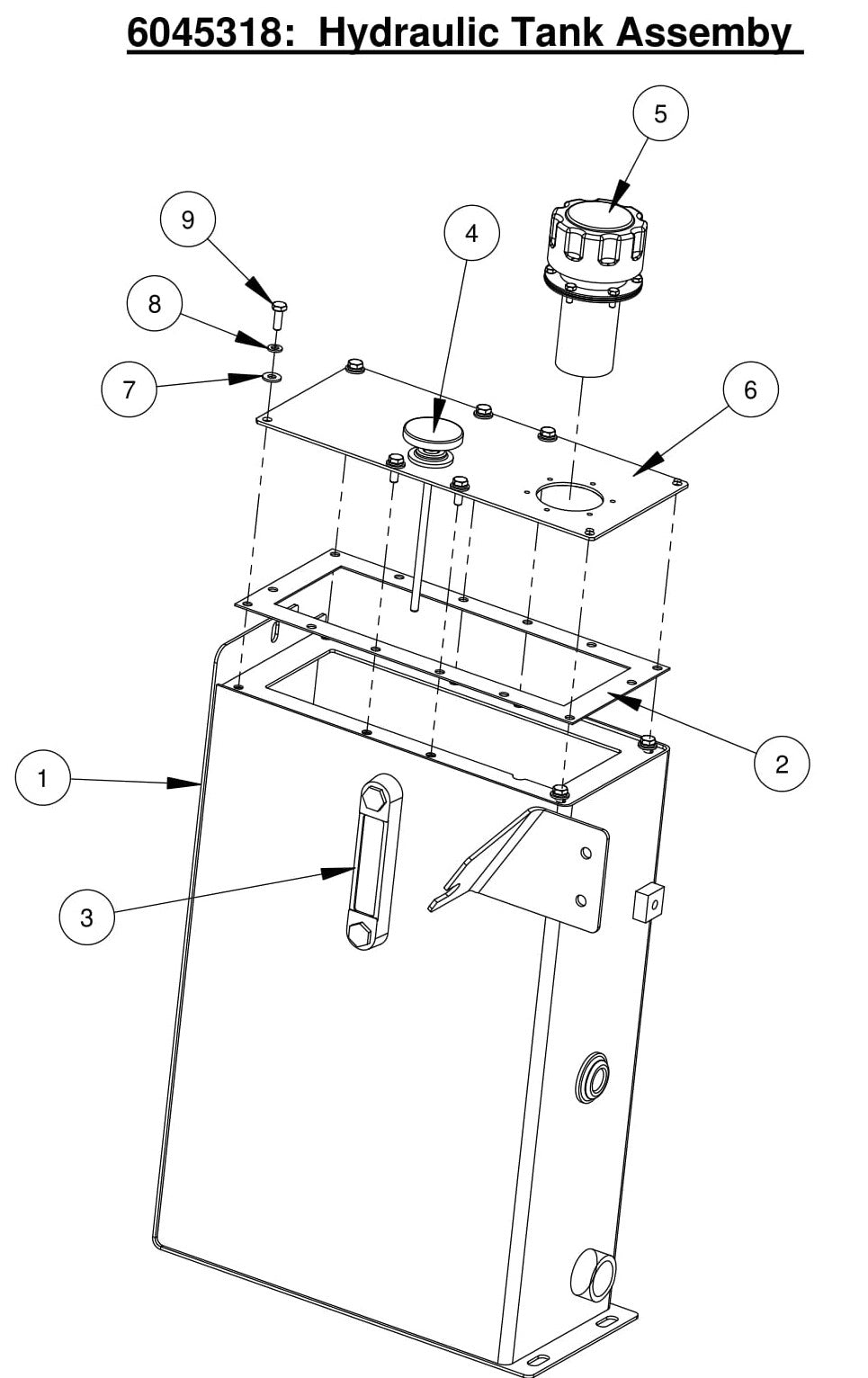 CC7874XL Hydraulic Tank Assembly