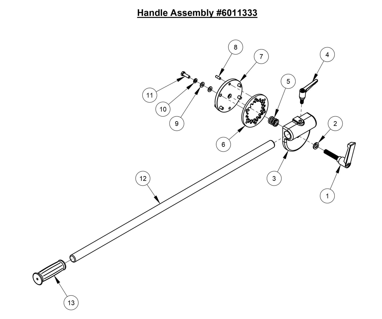 CC4120 /30EXL-3 Handle Assembly