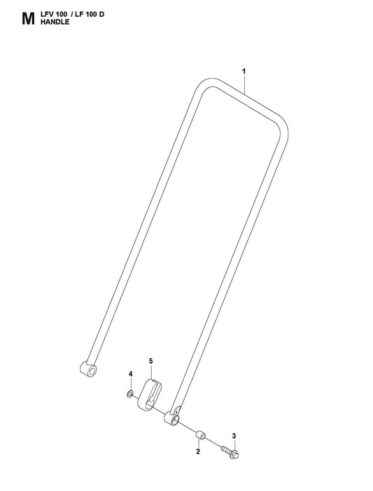 Handle Parts For LFV 100 By Husqvarna