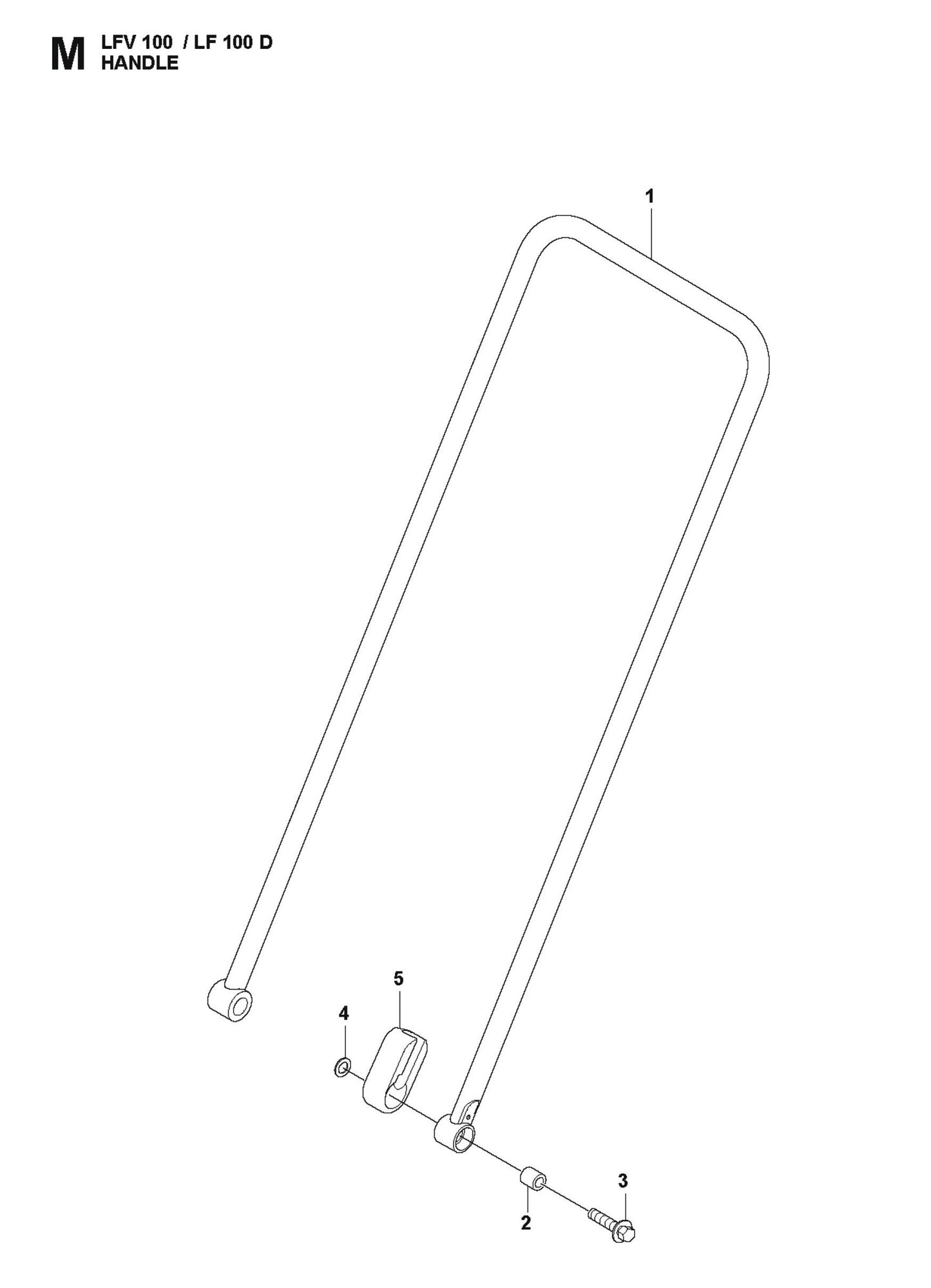 Handle Parts For LFV 100 D By Husqvarna