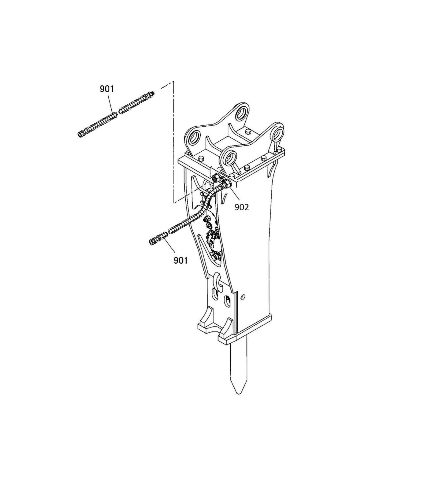 Hose Configurations Parts for FX275 By Husqvarna