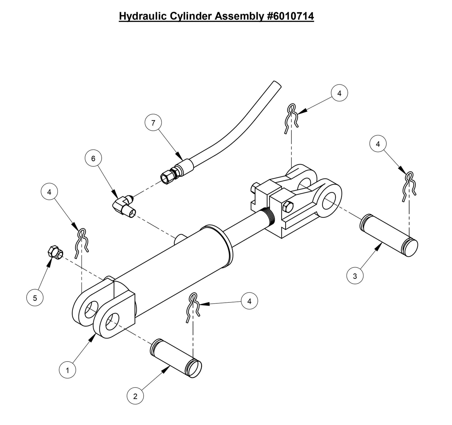 CC3728 Hydraulic Cylinder Assembly