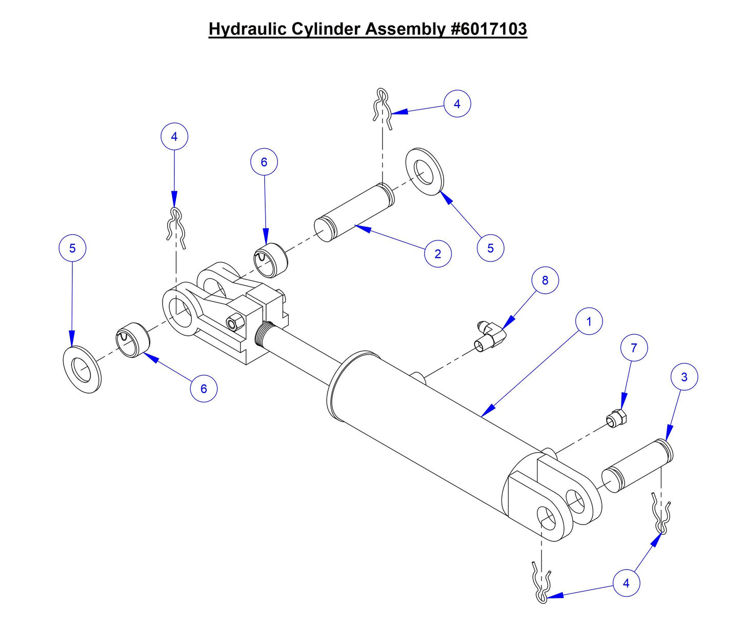 CC7574DD Hydraulic Cylinder Assembly