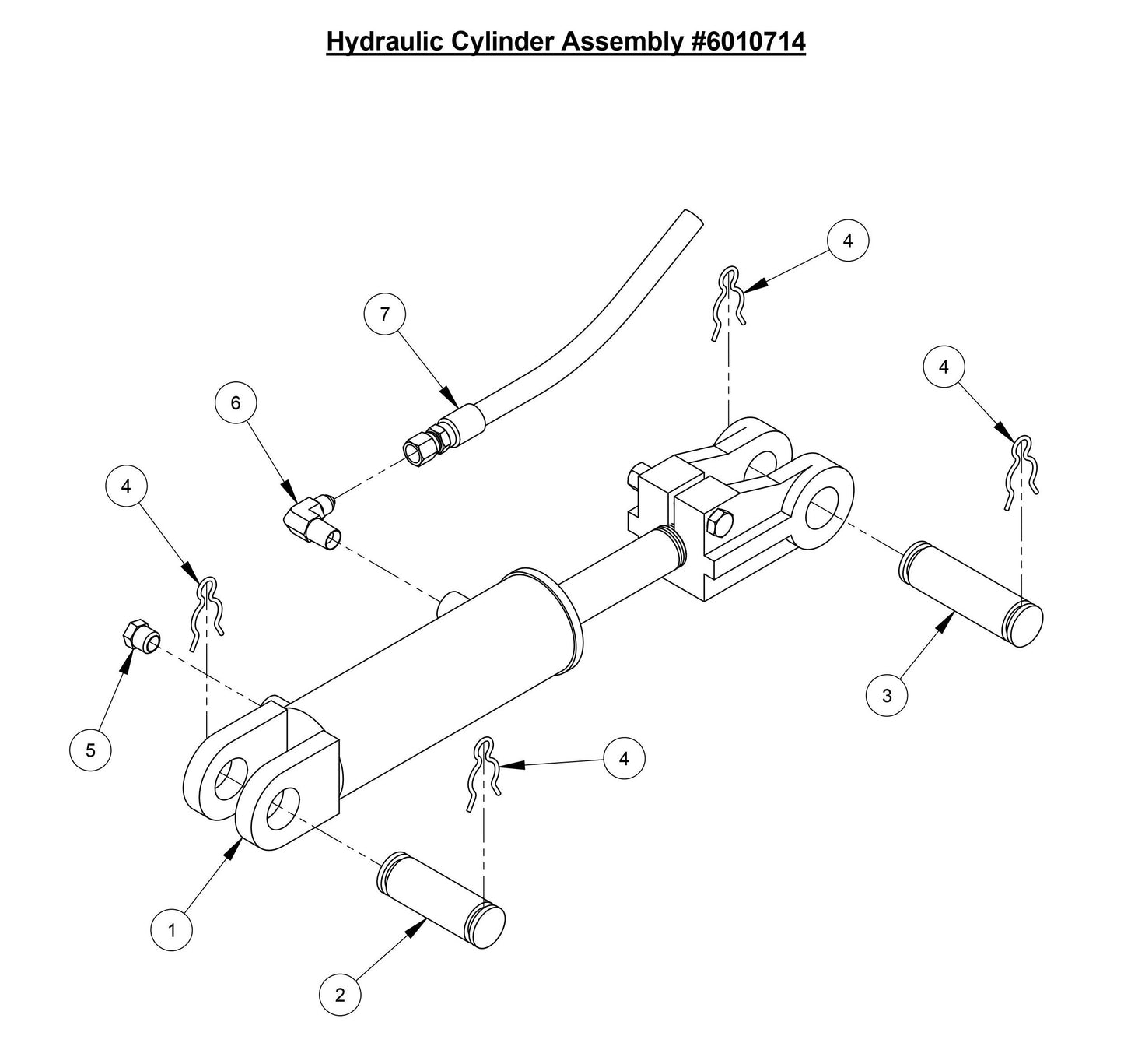CC6566 Hydraulic Cylinder Assembly
