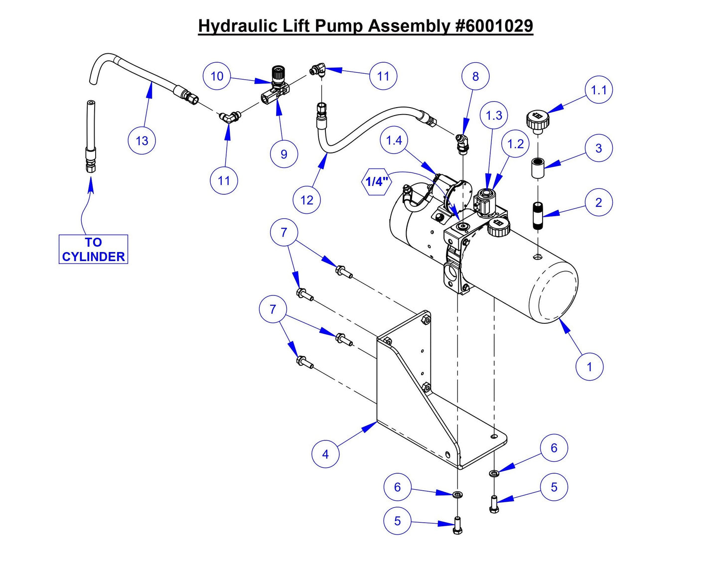 CC5049 Hydraulic Lift Pump Assembly