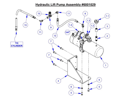 CC5049 Hydraulic Lift Pump Assembly
