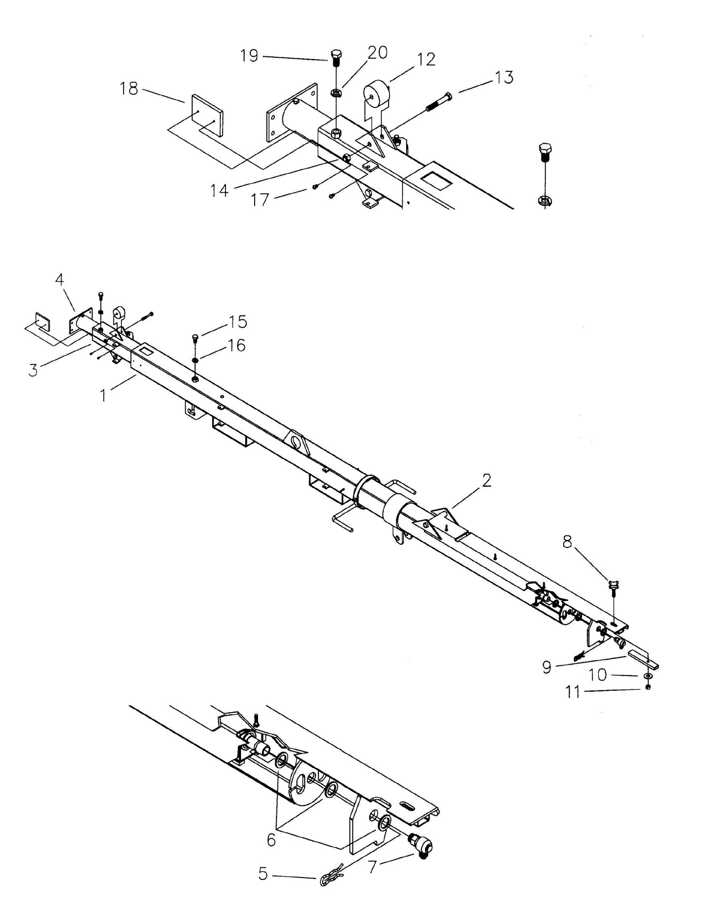 Maxi-Lite Laydown 15-20KW-Hydraulic Tower Assembly Parts By Allmand