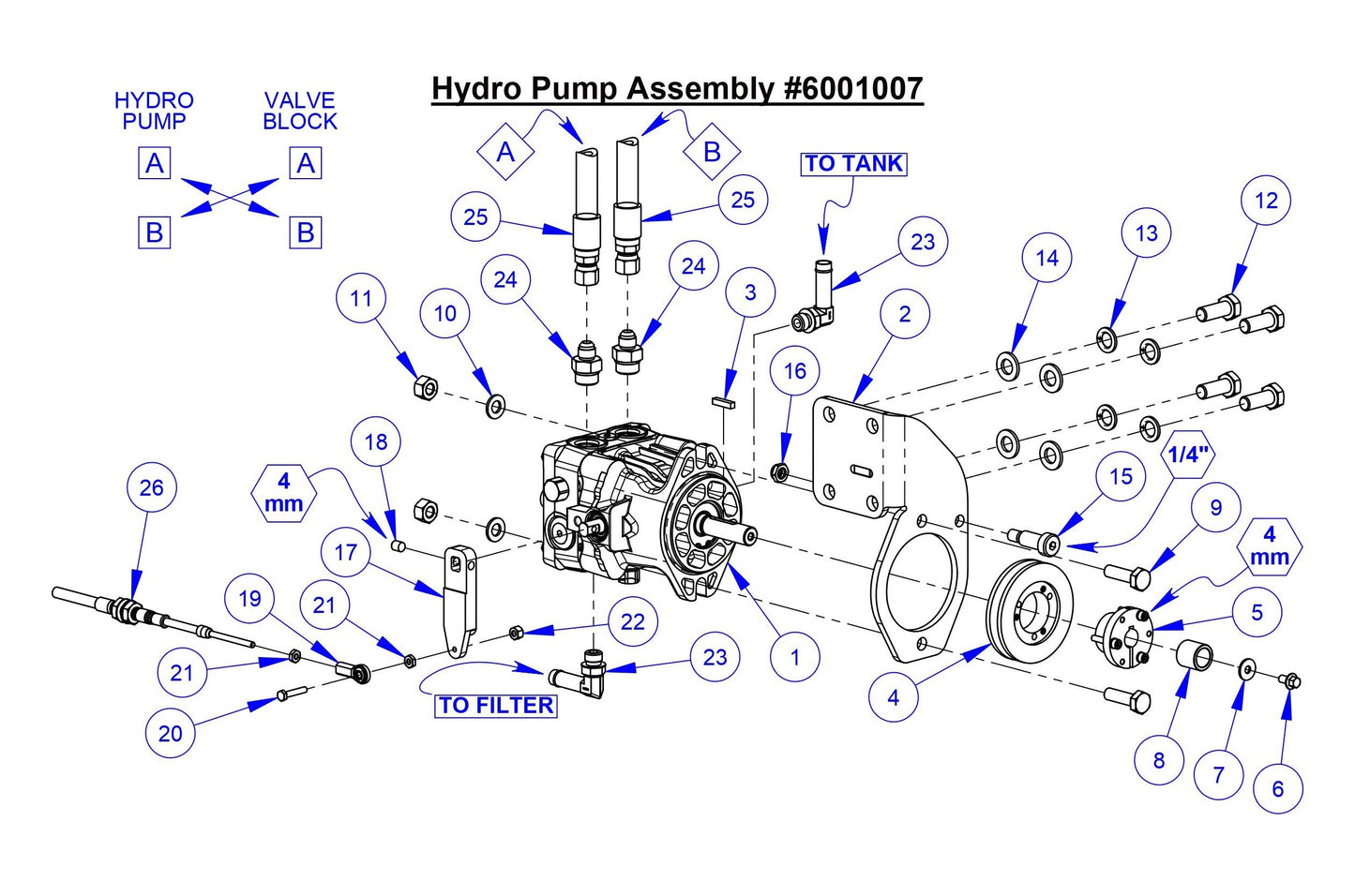 CC5049 Hydro Pump Assembly