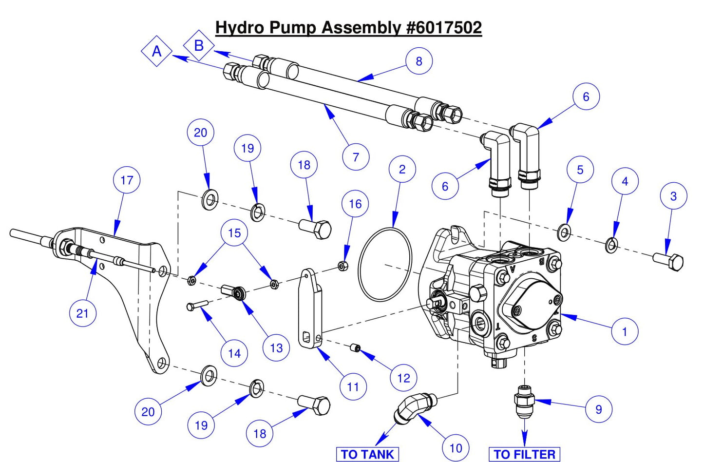 CC7574DK Hydro Pump Assembly