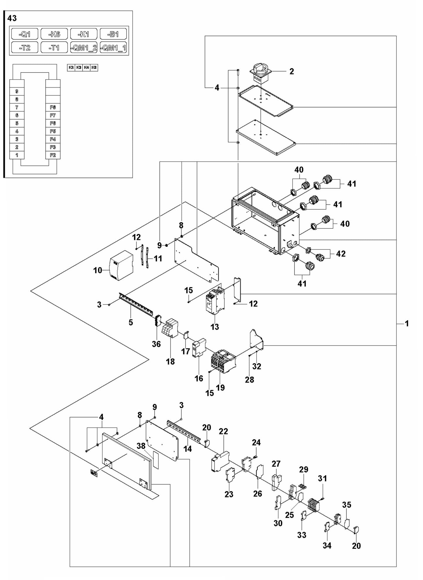 DXR 140 Electrical Assembly-1 Parts