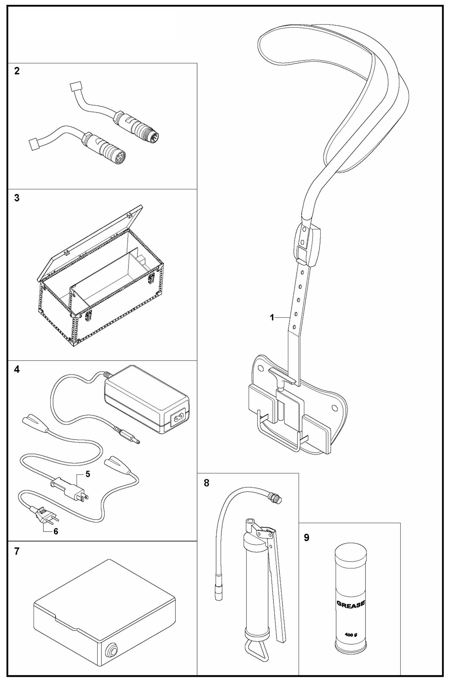 DXR 140 Remote Control Accessories Assembly Parts