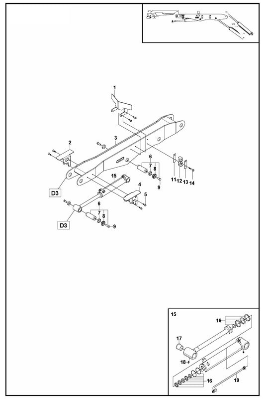 DXR 300 Arm Two Assembly Parts