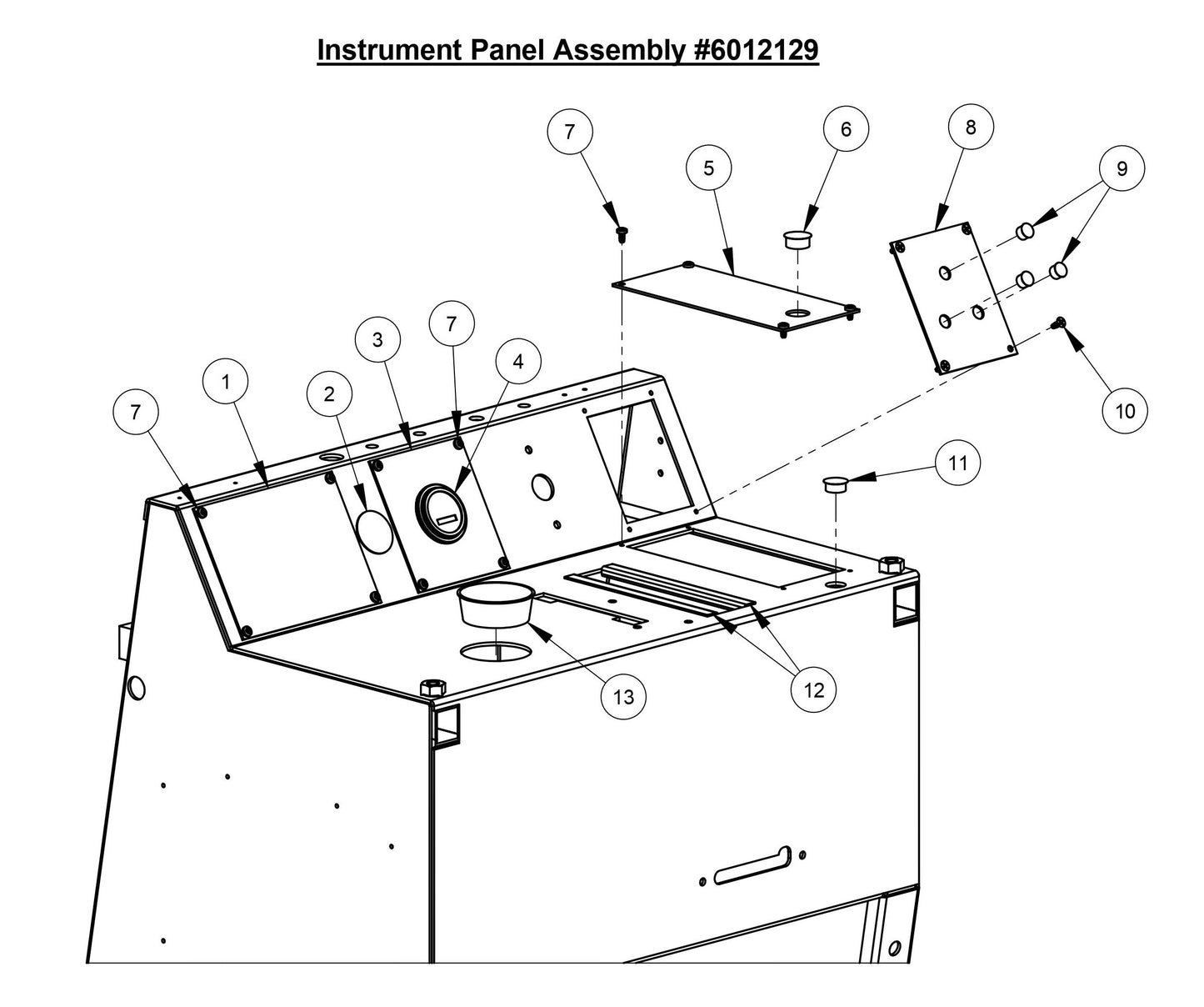 CC3700E Instrument Panel Assembly