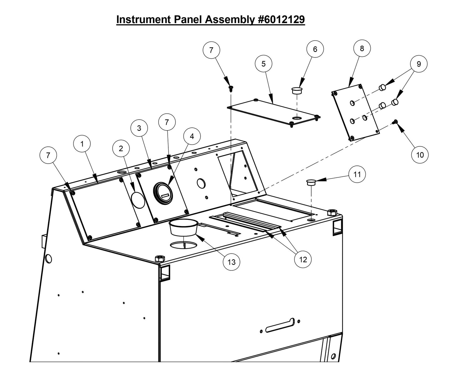 CC3700TE Instrument Panel Assembly