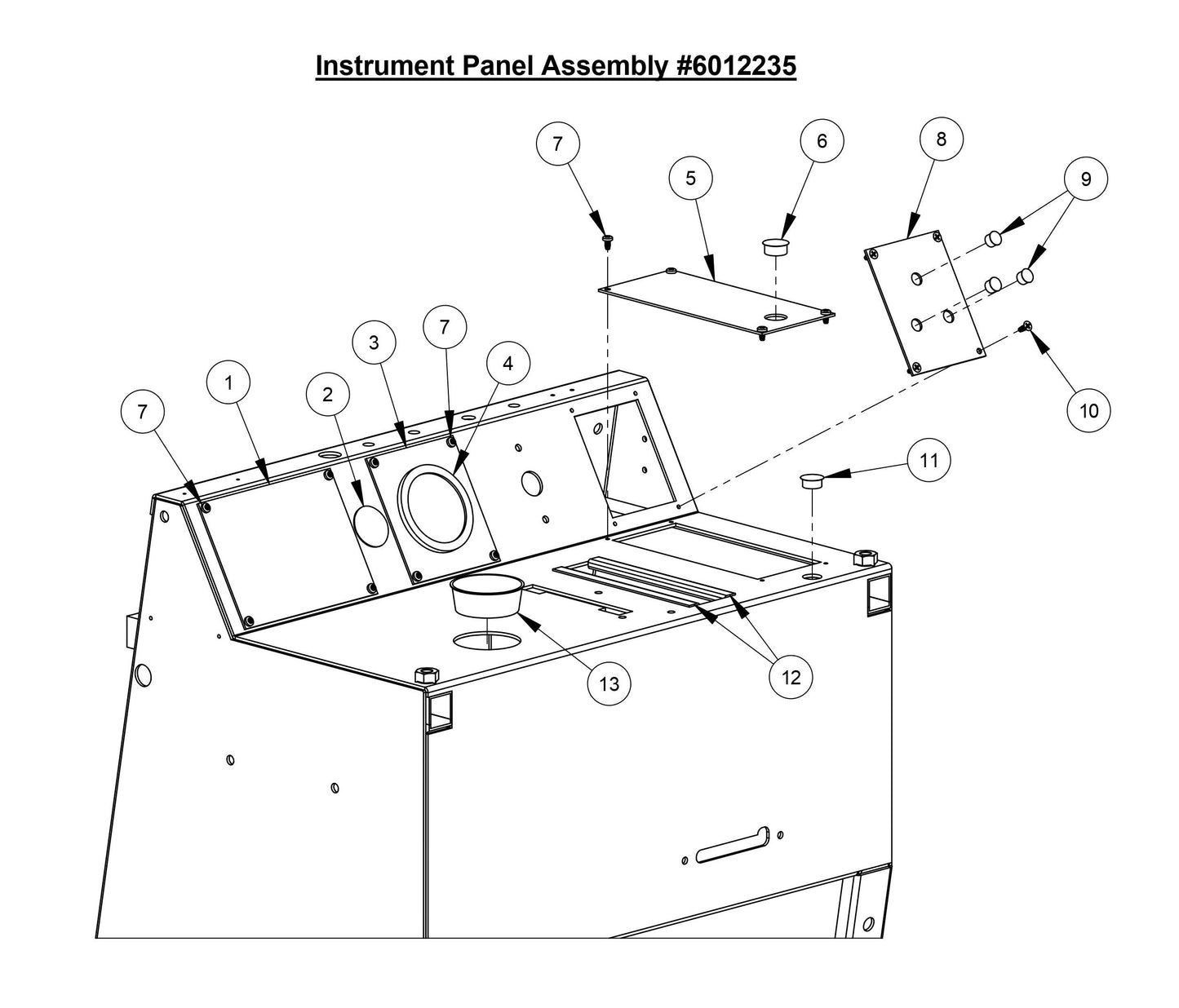 CC3700E-3 Instrument Panel Assembly