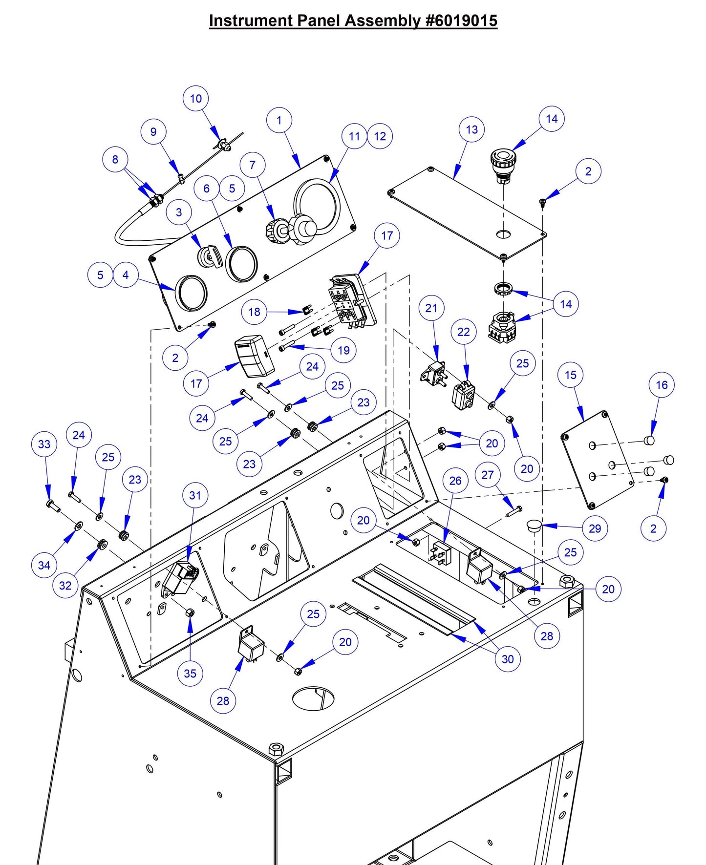 CC6566 Instrument Panel Assembly