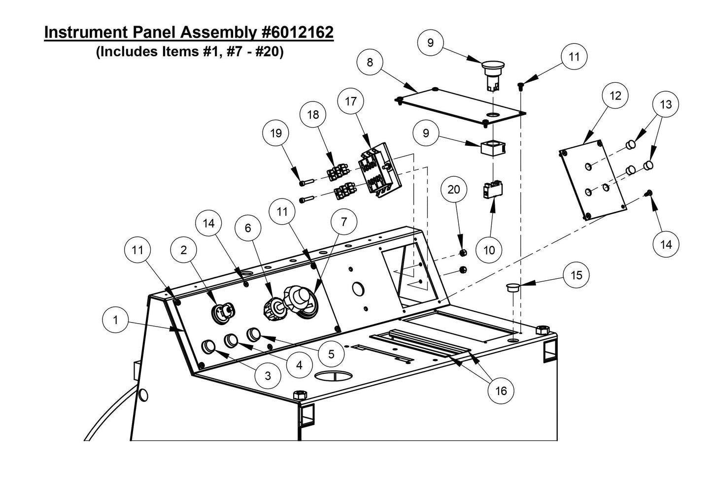 CC3728 Instrument Panel Assembly