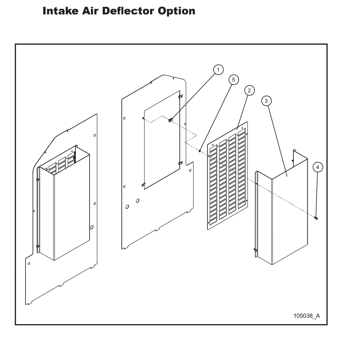 Intake Air Deflector Option Parts by Allmand