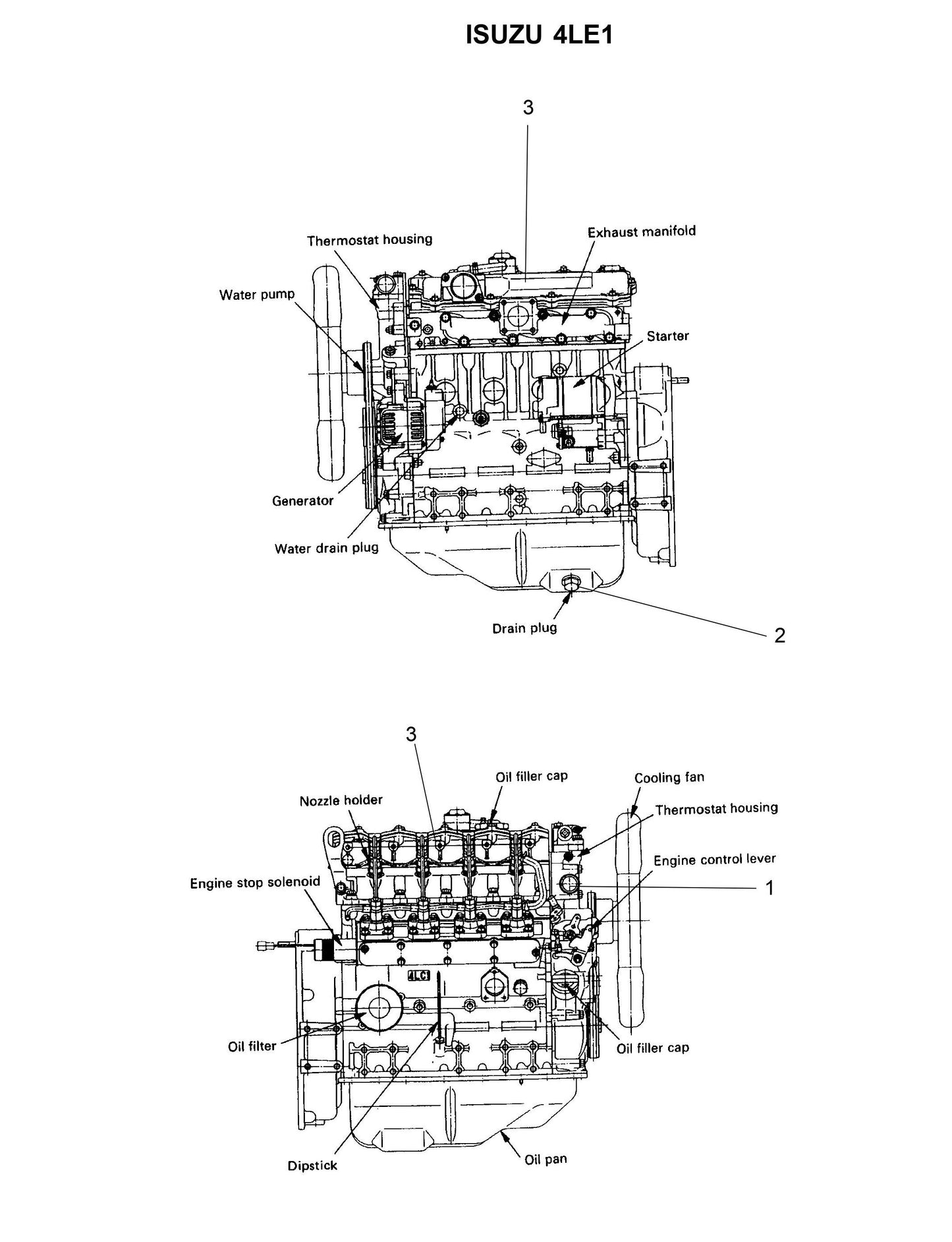 Maxi-Lite 15330 and 20330-Isuzu 4LE1 Parts By Allmand