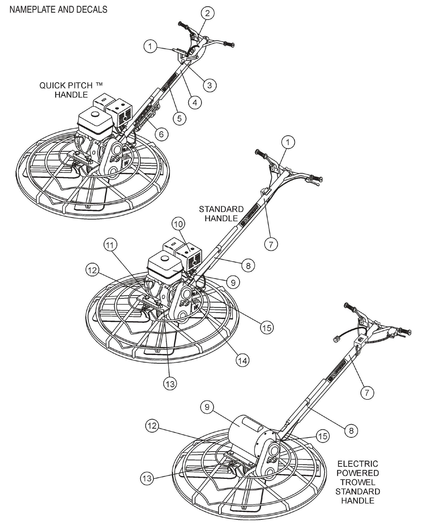 J-Series Nameplate and Decals Assembly Parts
