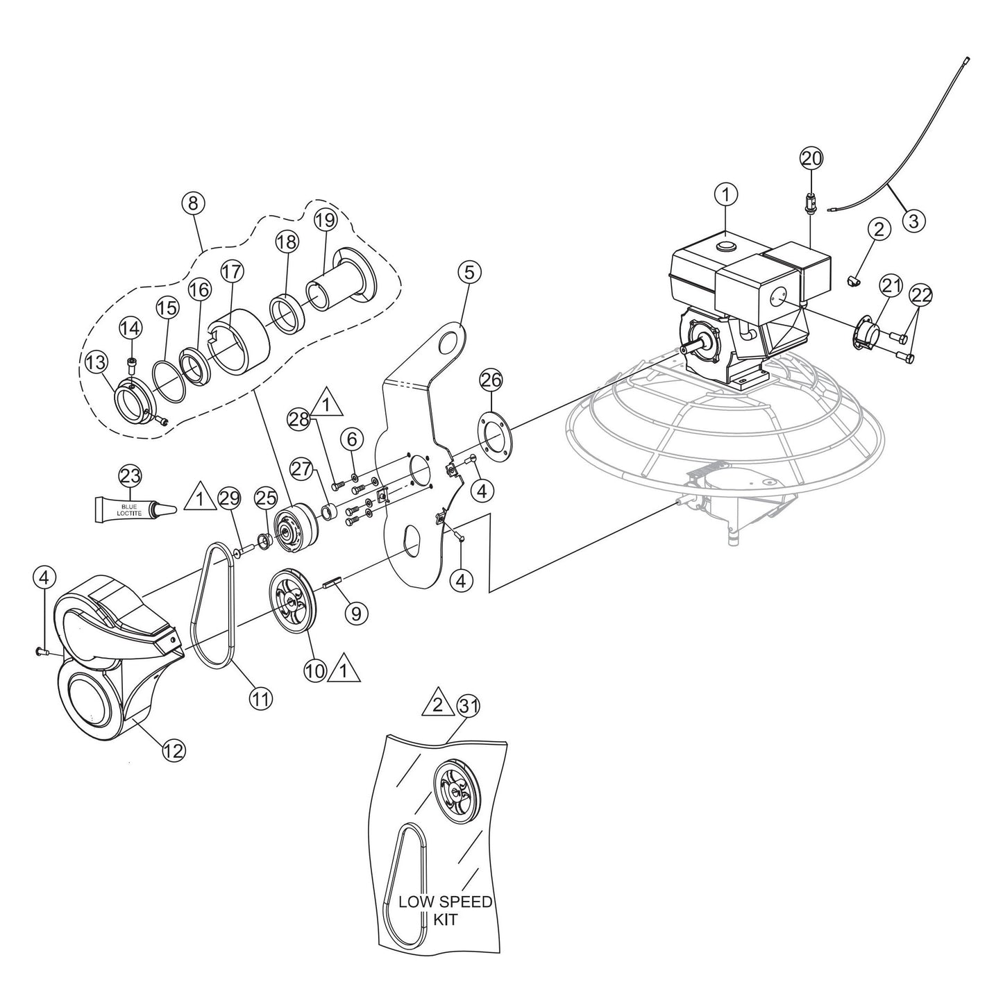J36-M30 Engine Assembly Parts