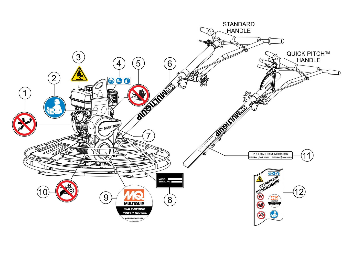 J36S60 Nameplate and Decals Assembly Parts
