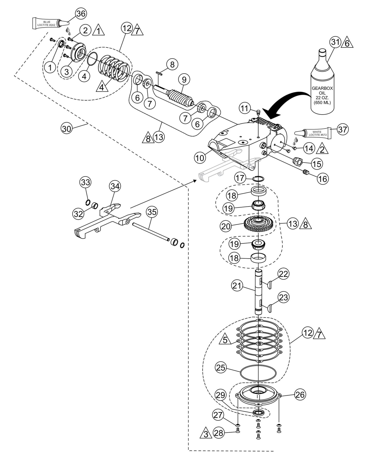 JH55C JH90C JS60C Gearbox Assembly Parts by Multiquip Whiteman