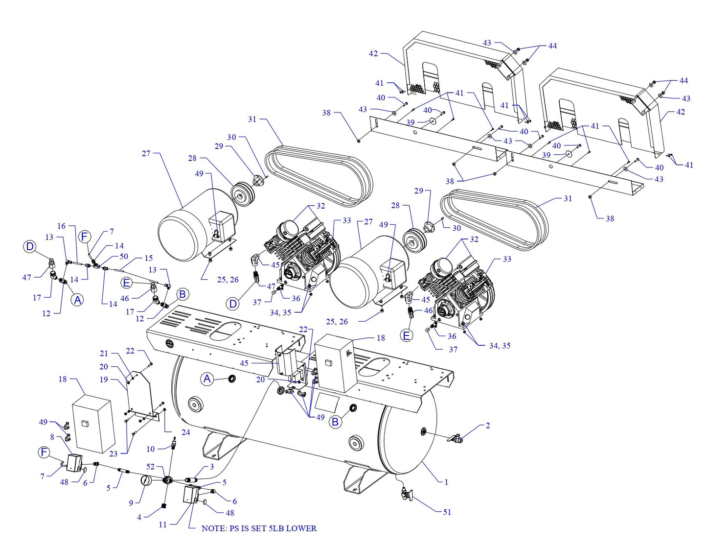 2GC5A-80-SSC Single & Three Phase Assembly Parts By Jenny