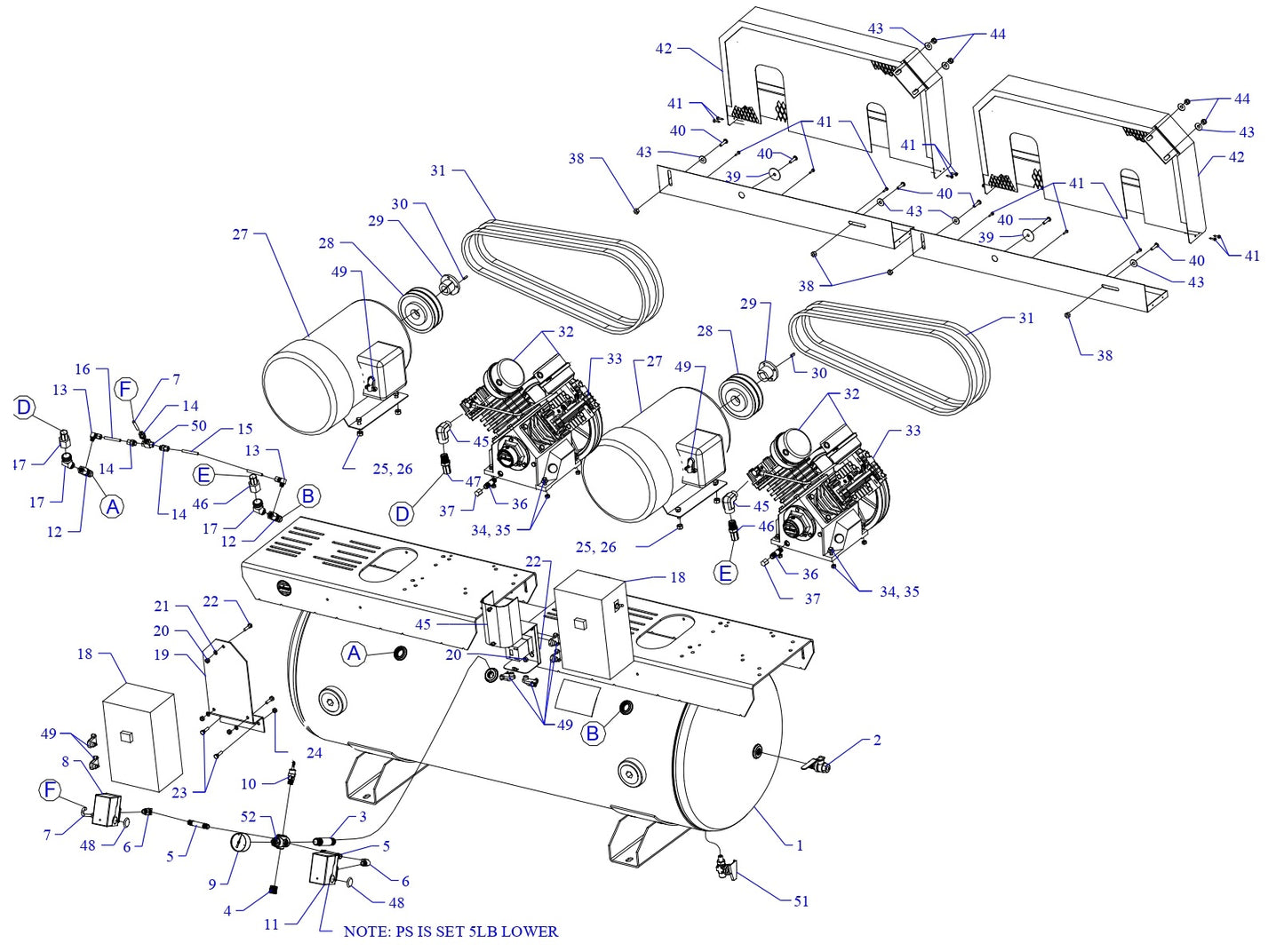 2W5B-80-SSC Single & Three Phase Assembly Parts By Jenny