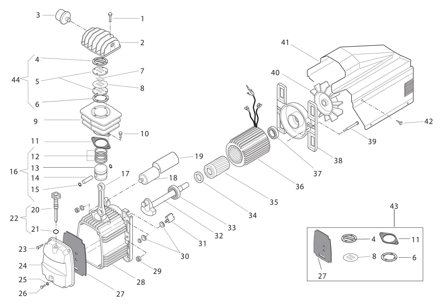 A2G246-HC4V Pump Assembly Parts