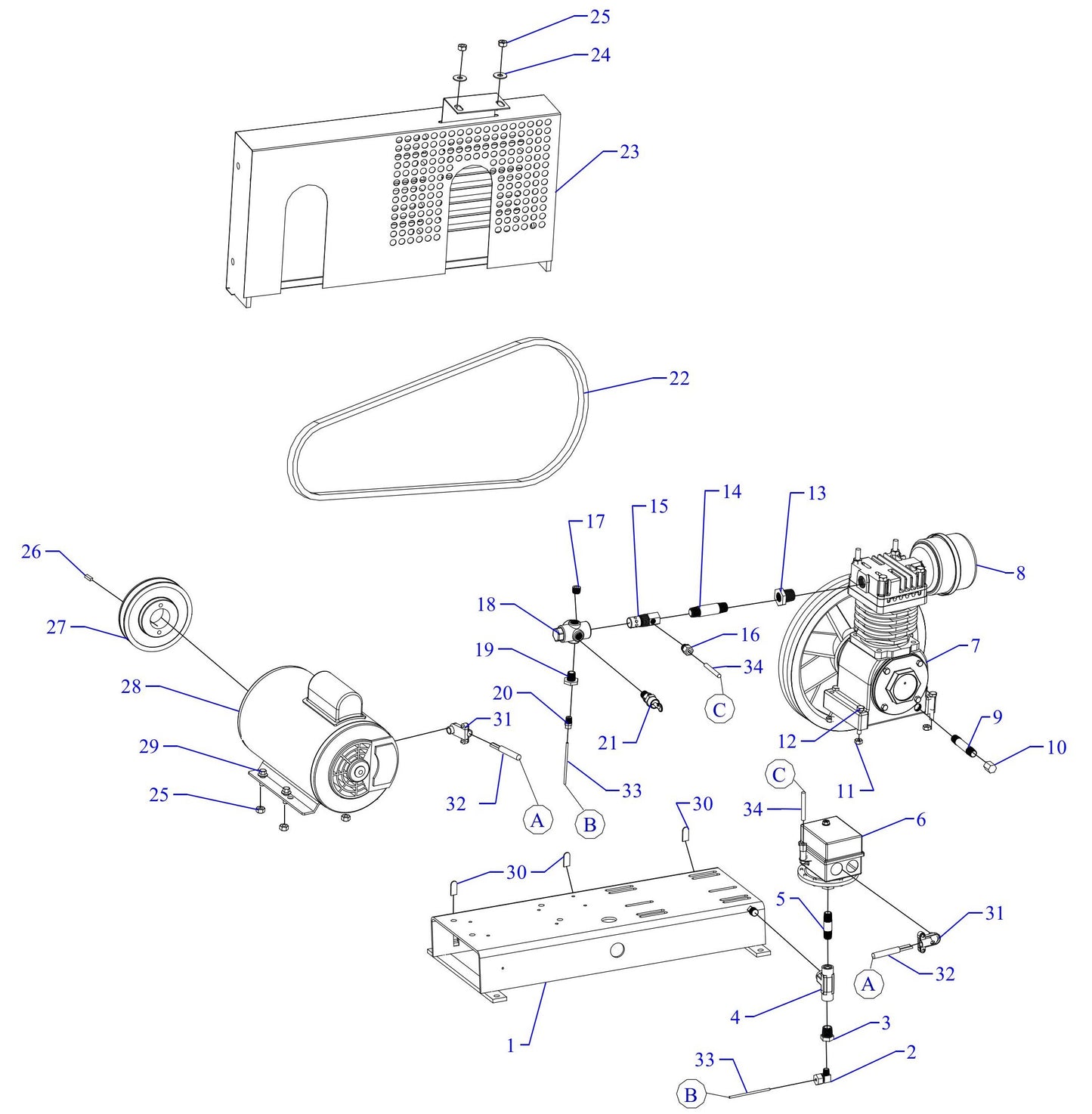 F12S-BS-ACGF Single Phase Assembly Parts
