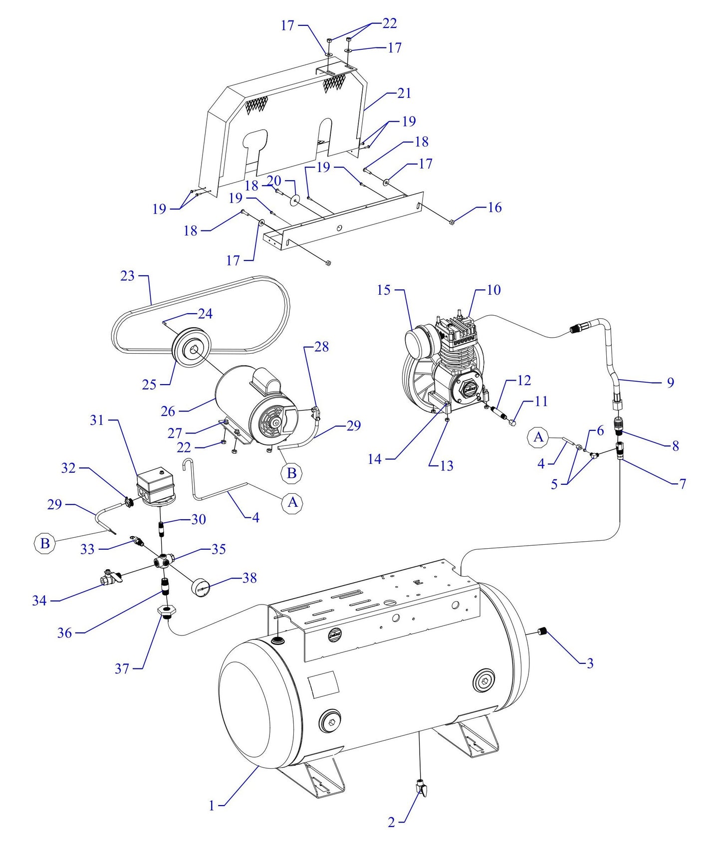 F13S-30UMS Single Phase Fire Sprinkler Assembly Parts By Jenny