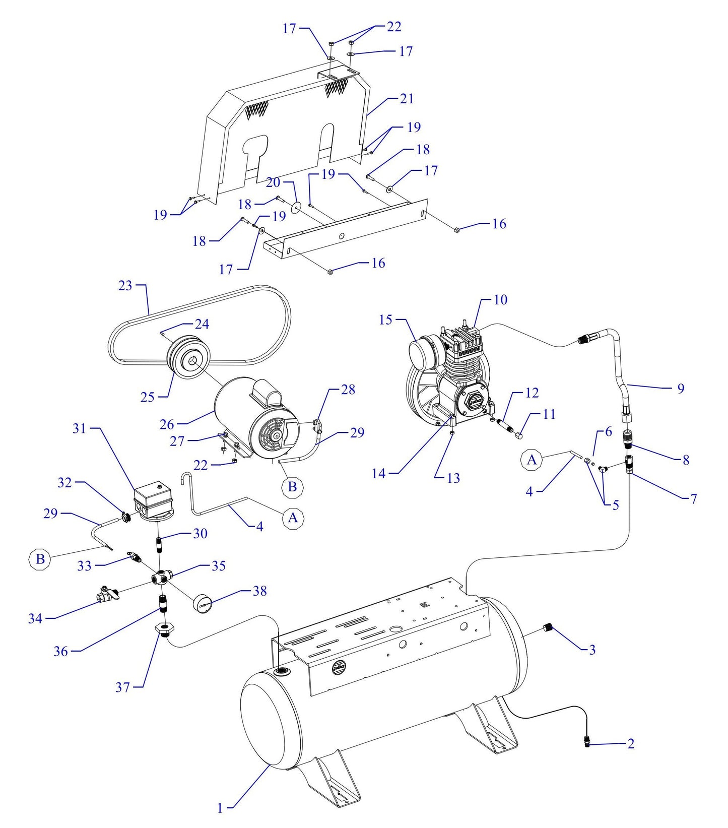 F1S-17UMS Single Phase Fire Sprinkler Assembly Parts By Jenny