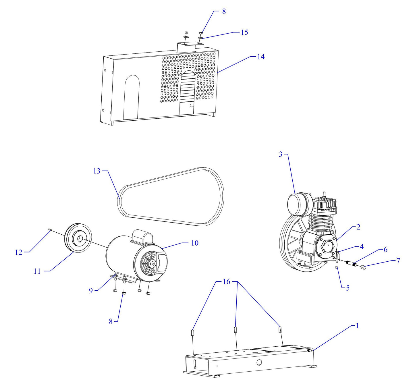 F1S-BS Single Phase Assembly Parts