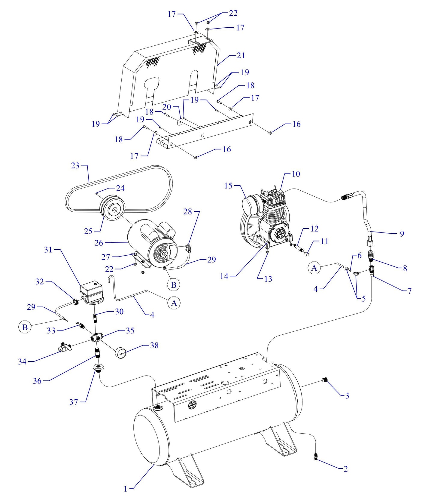 F34S-17UMS Single Phase Fire Sprinkler Assembly Parts By Jenny