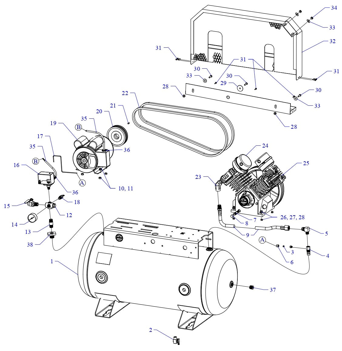 GC2A-30-SSC Single & Three Phase Assembly Parts By Jenny