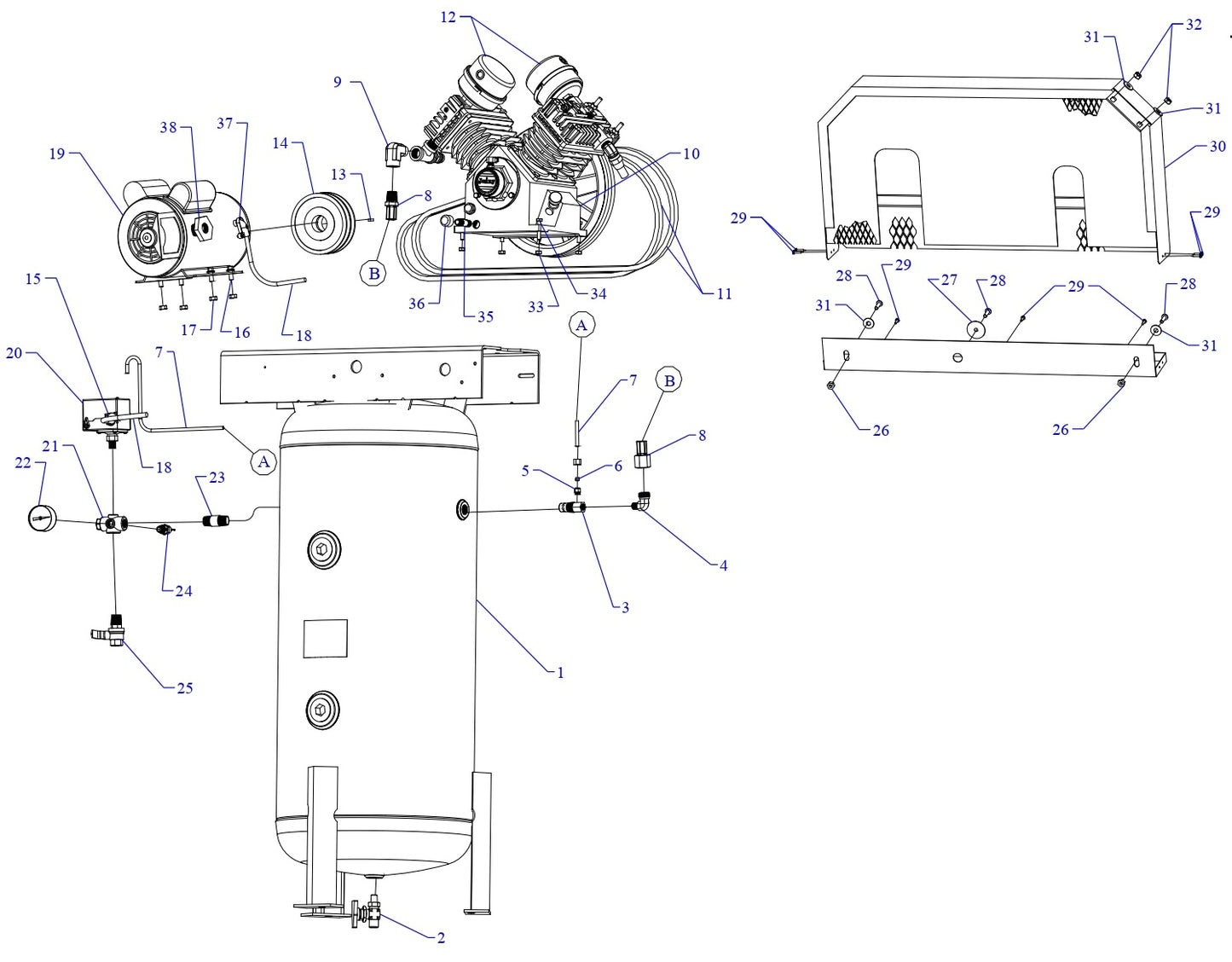 GC3A-30V-SSC Single & Three Phase Assembly Parts By Jenny