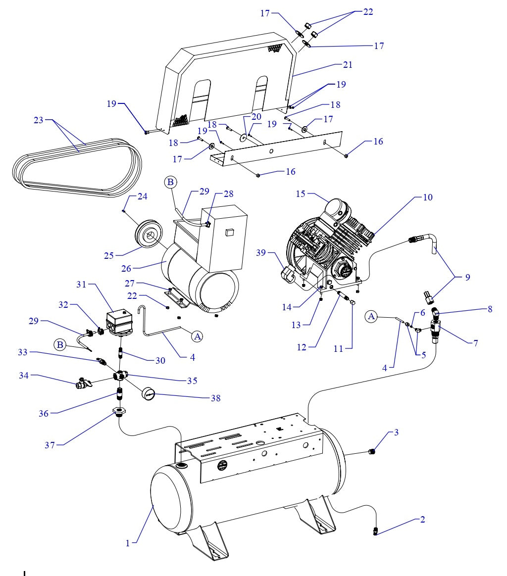 GC5S-17UMS Single Phase Fire Sprinkler Assembly Parts By Jenny