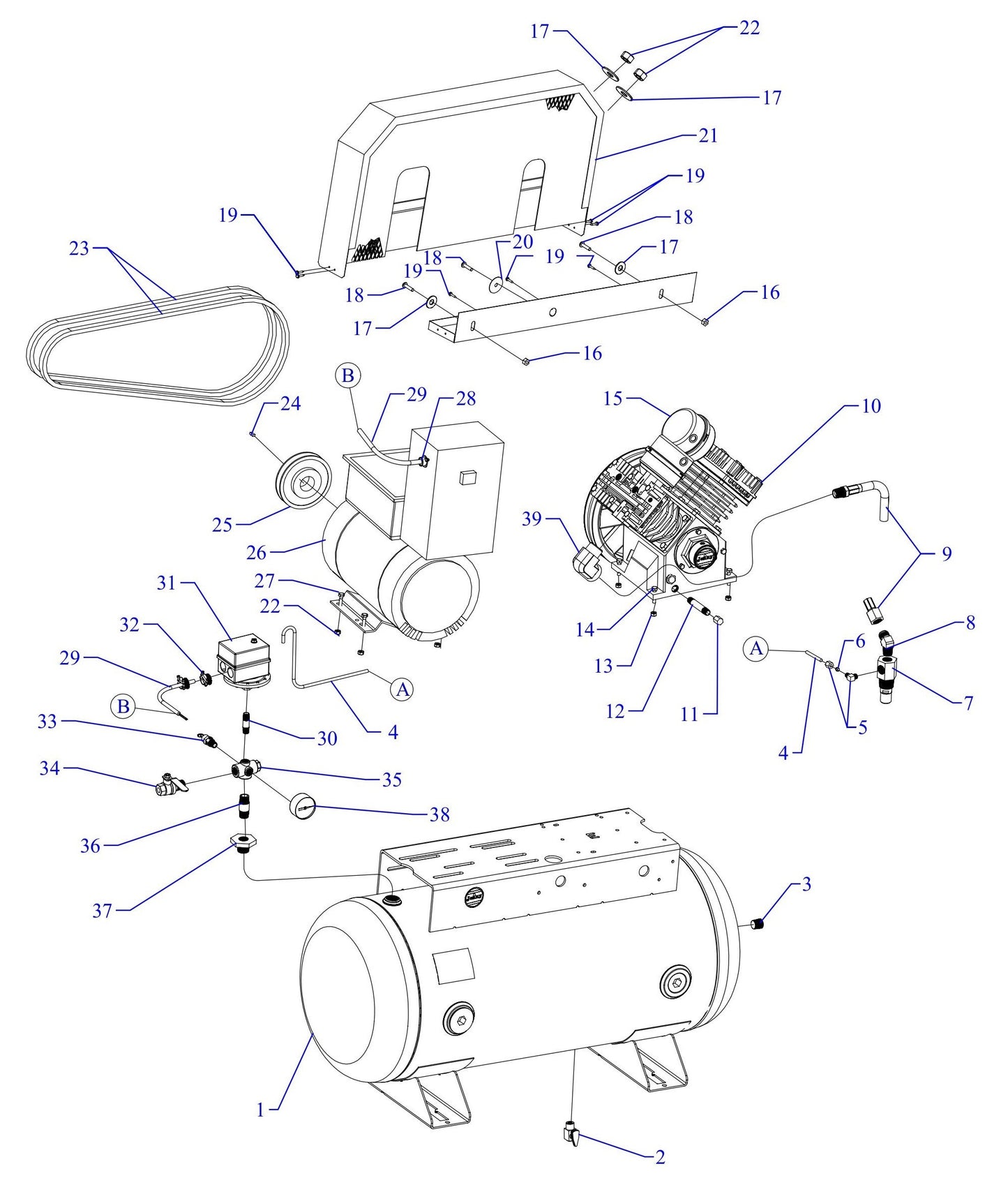 GC5S-30UMS Single Phase Fire Sprinkler Assembly Parts By Jenny