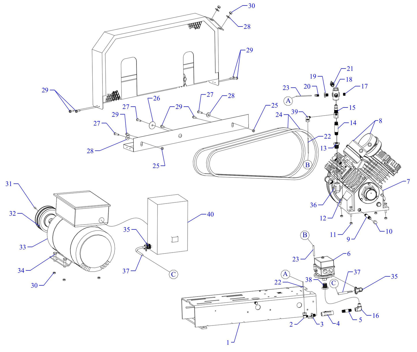 GC5S-BS-ACGJ Single Phase Assembly Parts