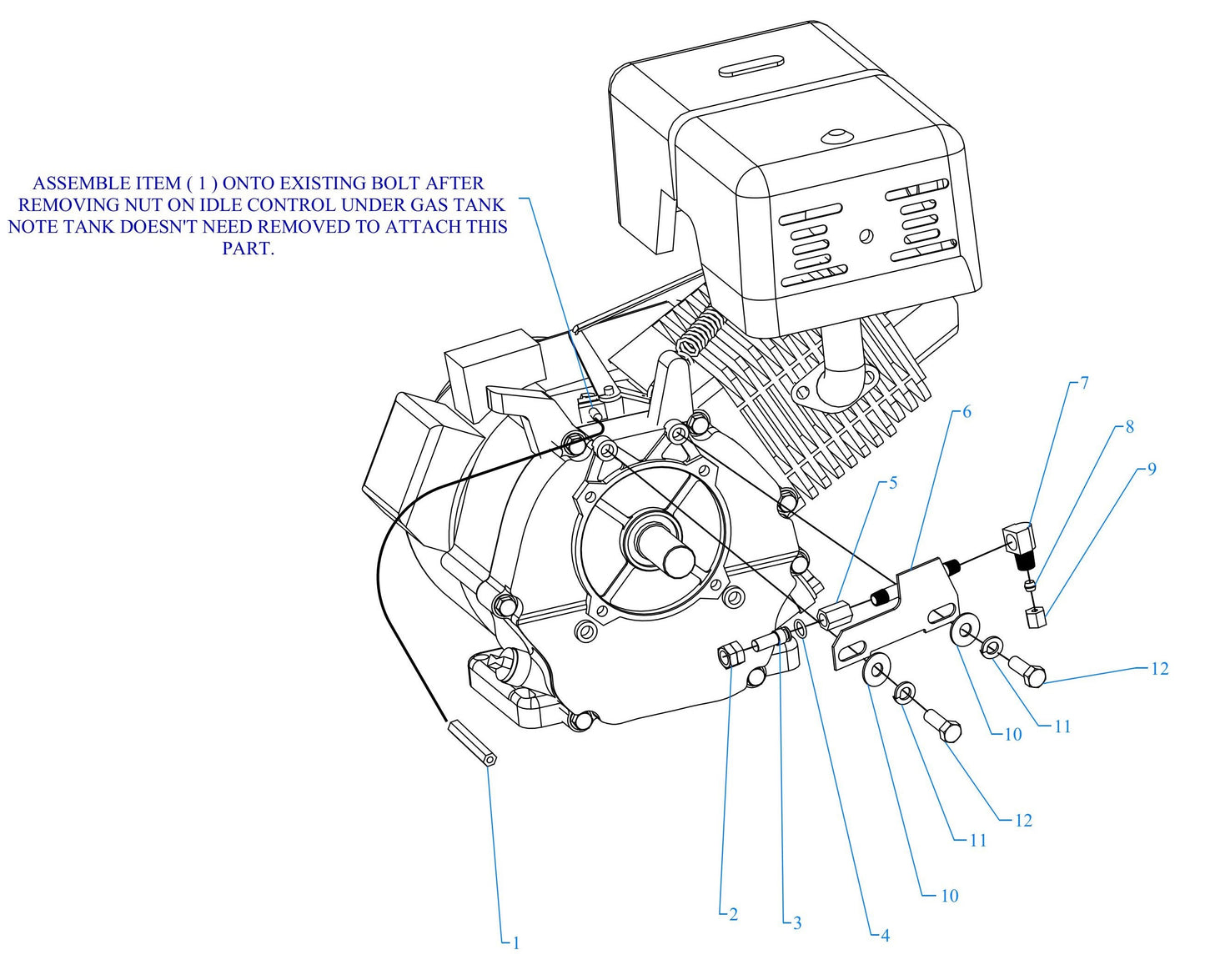 GC8HGA-B 8HP Honda Throttle Idle Control Assembly Parts By Jenny